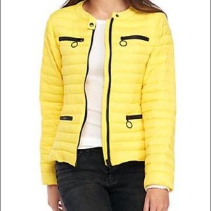 ME JANE Yellow Puffer Zip Up